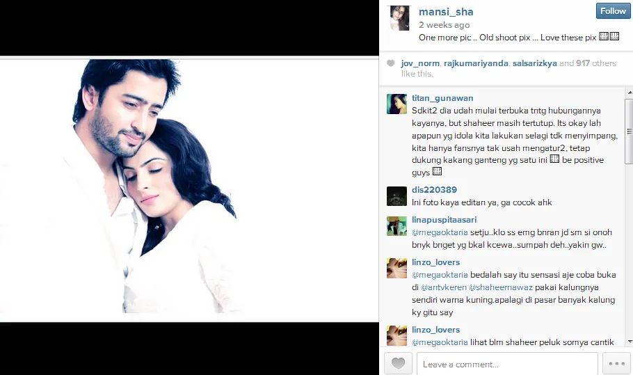 Duh mesranya, pantas bikin netizen heboh. @instagram/mansi_sha