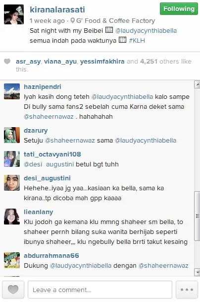 Masa sih Shaheer cocok dengan Bella? @instagram/kiranalarasati