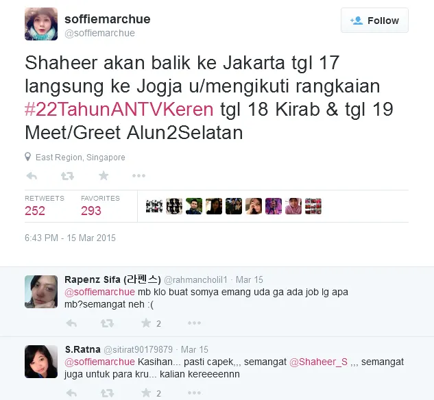 Shaheer Sheikh bakal mengalami jadwal super padat. @twitter/soffiemarchue