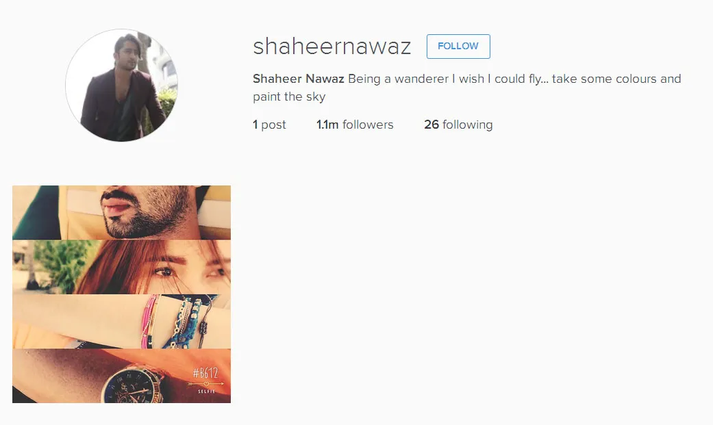 Shaheer mengembalikan satu fotonya dengan Ayu di IG © Instagram.com/shaheernawaz