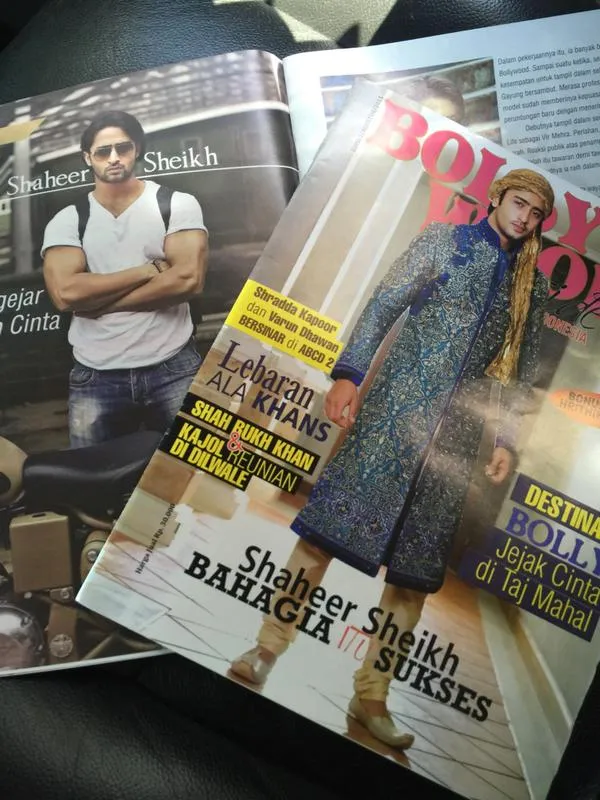 Bukti eksistensi karir Shaheer Sheikh di tanah air dengan menjadi cover majalah @twitter.com/Shaheer_S