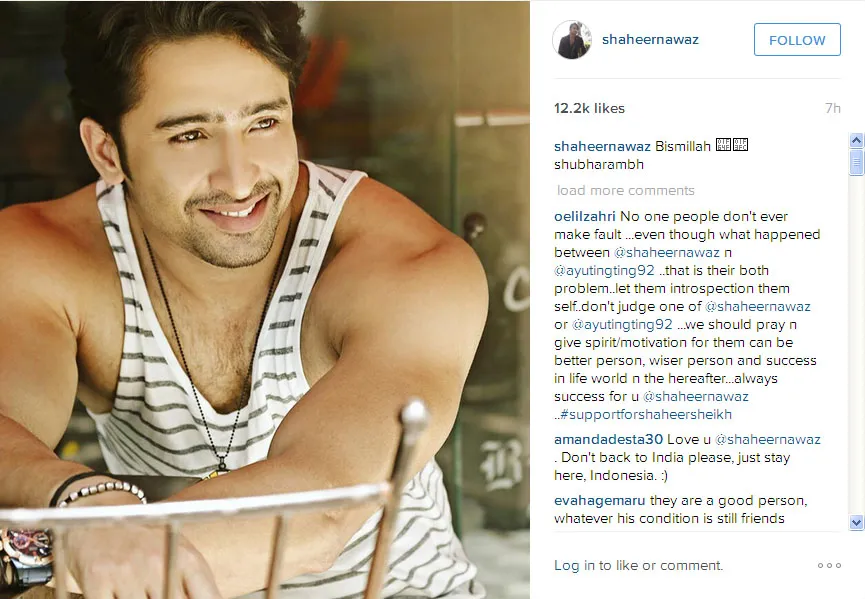 Ini dia unggahan foto ganteng Shaheer Sheikh terbaru © Instagram.com/shaheernawaz