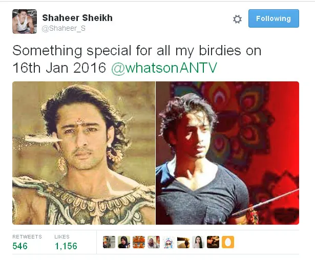 Kejutan apa ya yang bakal diberikan Shaheer buat fans setianya? © Twitter.com/Shaheer_S 