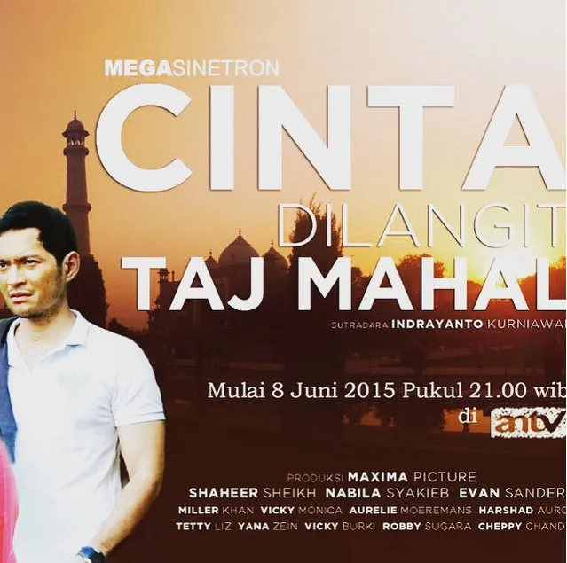 Belum genap seminggu 'Cinta di Langit Taj Mahal' sudah berada di urutan 8 rating televisi @instagram.com/shaheernawaz