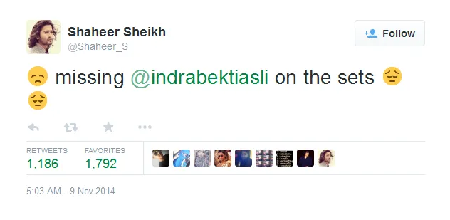 Shaheer kangen Bekti. @twitter.com/shaheer_s
