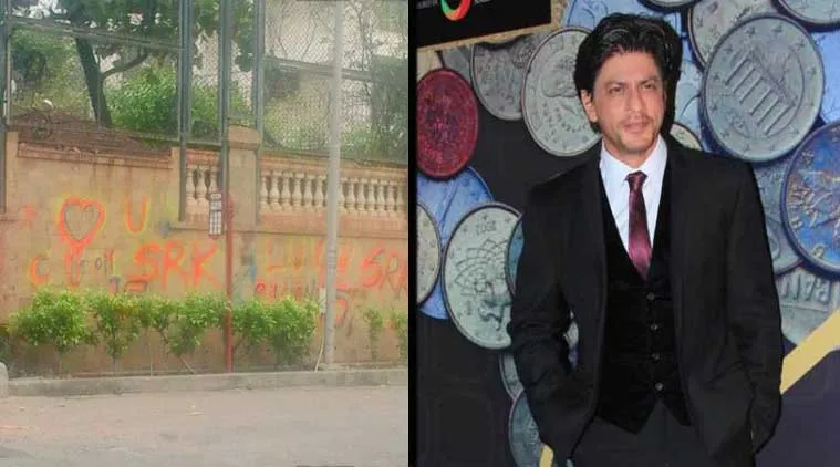 Rupanya coretan tersebut adalah bagian promosi filmnya 'FAN' @indianexpress.com