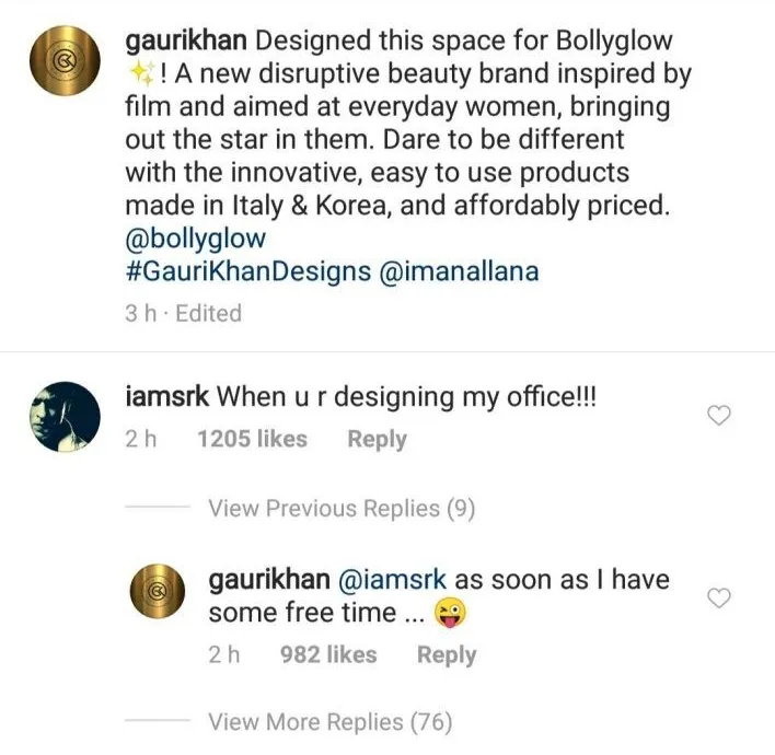 Jawaban Gauri bikin gemas ©instagram/gaurikhan