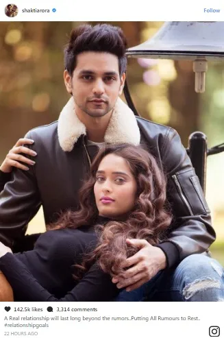Shakti membantah ia dan Neha sudah putus ©instagram