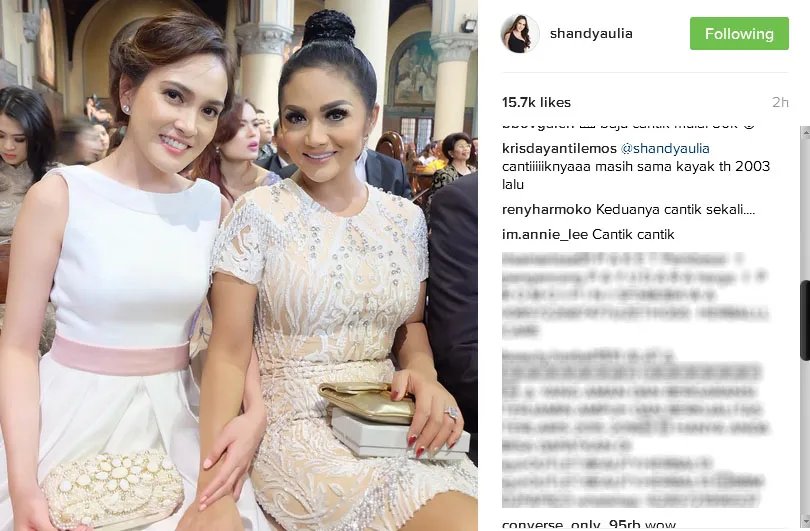 KD puji kecantikan Shandy © Instagram/shandyaulia