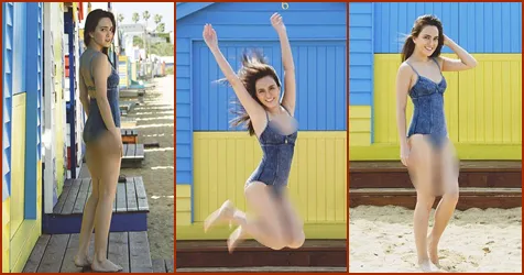 Shandy tampil seksi imut dengan bathing suit-nya © Instagram/@shandyaulia