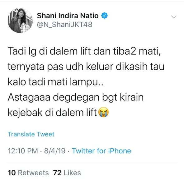 Shani JKT48 / Credit: Twitter