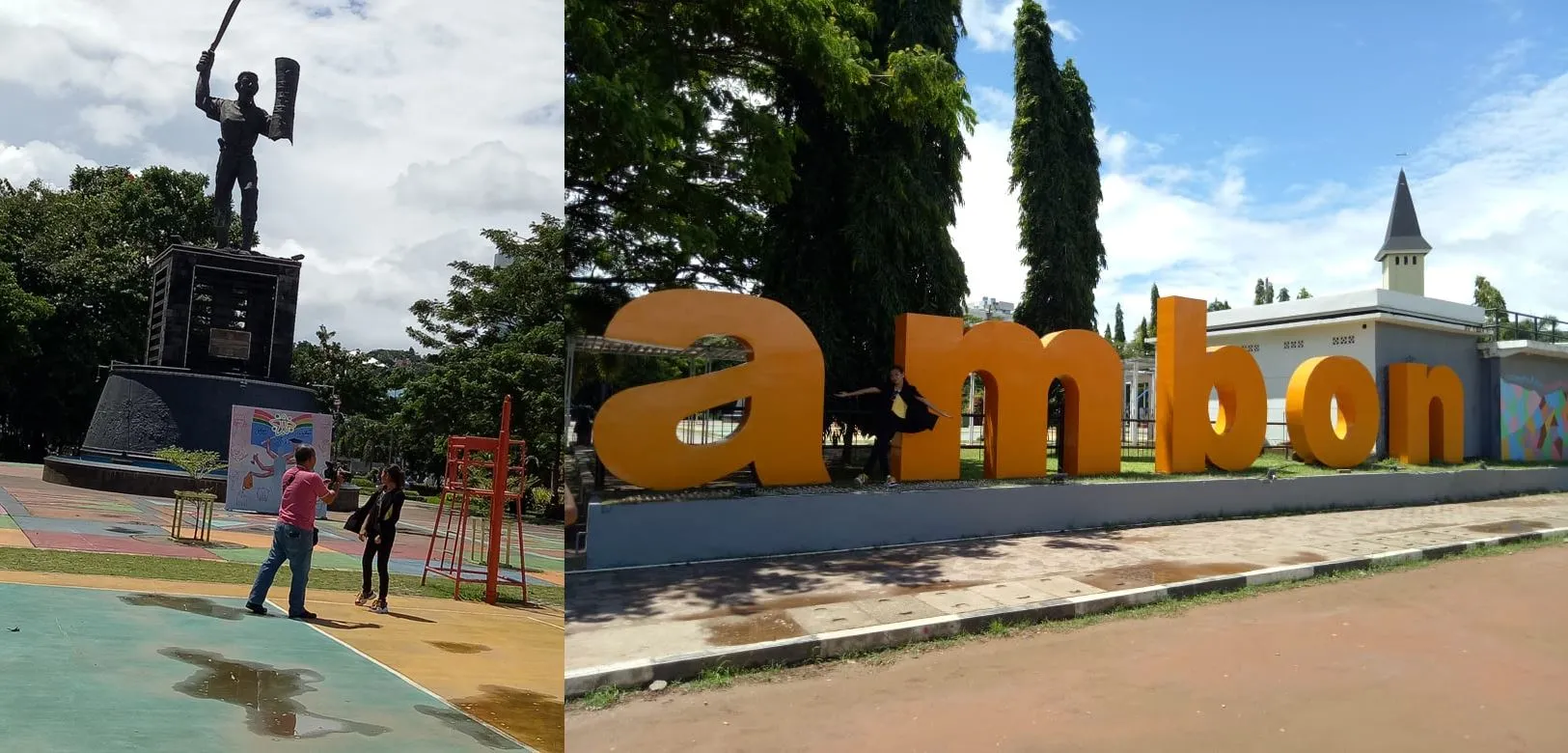 Aktivitas Sheyla LIDA di Ambon (credit: Indosiar)