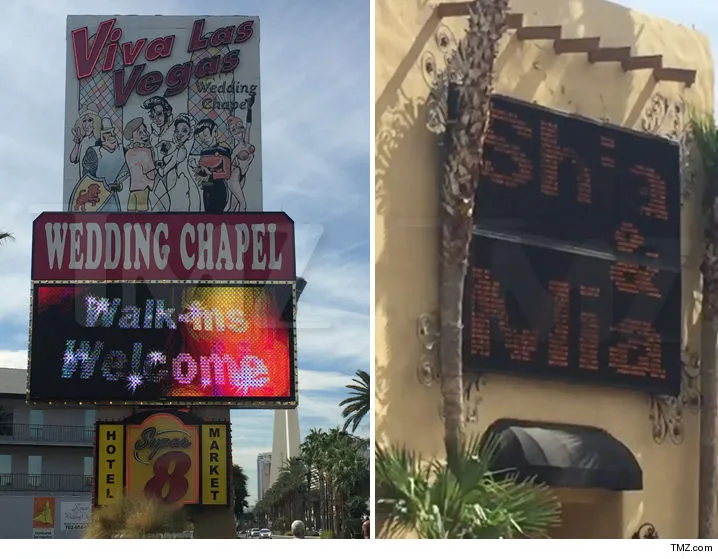 Venue pernikahan Shia dan Mia di Las Vegas © TMZ