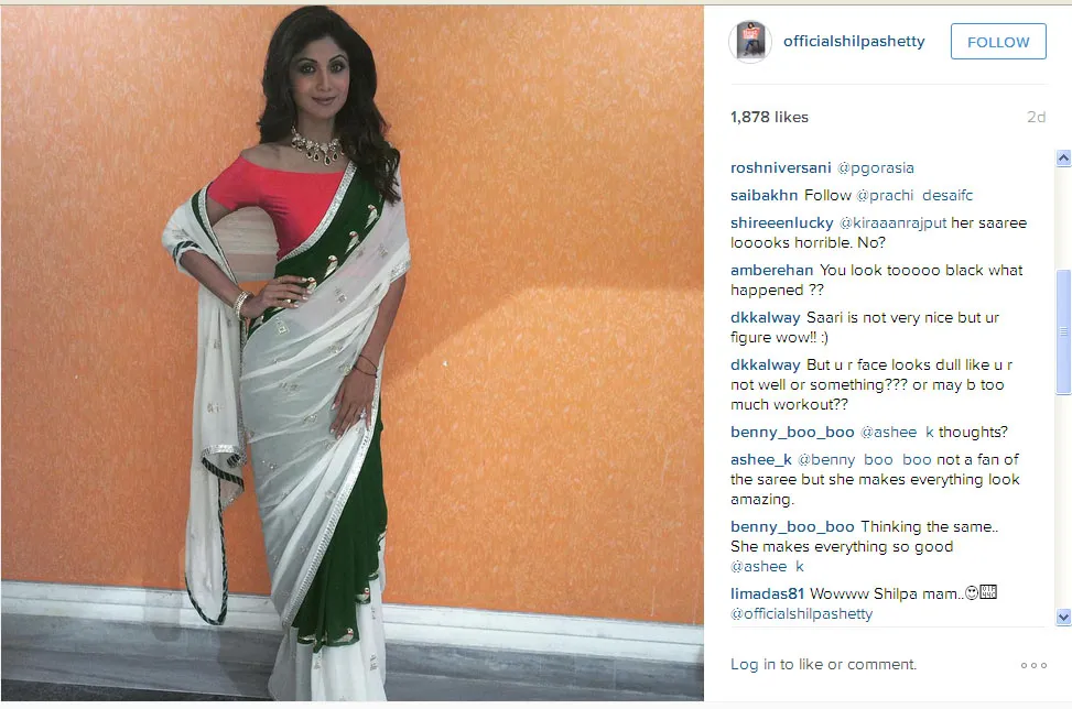 Ini dia penampilan Shilpa Shetty yang terlihat berkulit lebih gelap dan kucel @instagram.com/officialshilpashetty