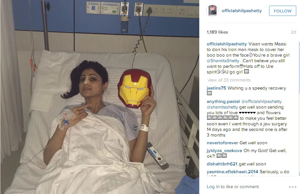 Ini dia kondisi Shamita Shetty yang saat menerima kado dari Viaan @instagram.com/officialshilpashetty