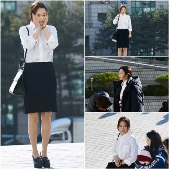 Shin Min Ah syuting di tengah cuaca dingin dengan pakaian tipis demi Oh My Venus. ©soompi.com