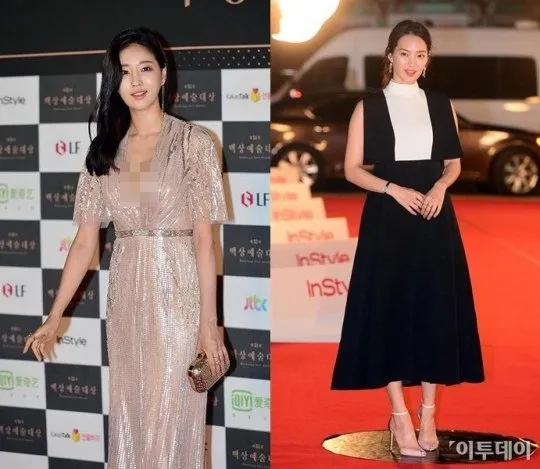 Shin Min Ah dan Kim Sa Rang jadi sorotan untuk dapat predikat gaun terbaik, siapa pilihanmu? ©etoday.co.kr