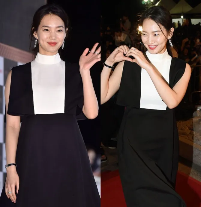 Shin Min Ah yang berhasil menyabet Fashion Awards dalam Baeksang 2015. ©Osen