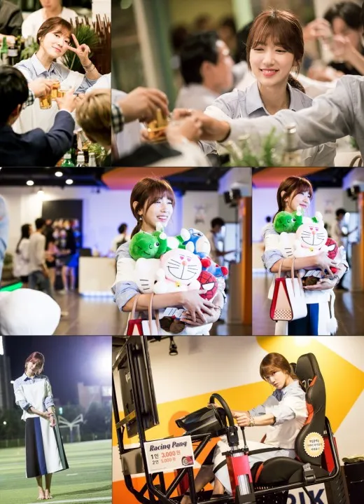 Park Shin Hye yang cantik bersinar di BTS foto syuting Doctors. ©soompi.com