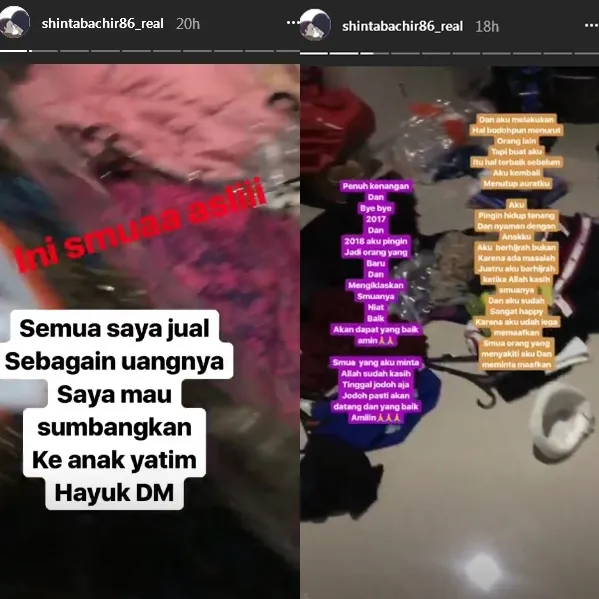 Shinta Bachir menjual baju seksinya ©instagram/shintabachireal