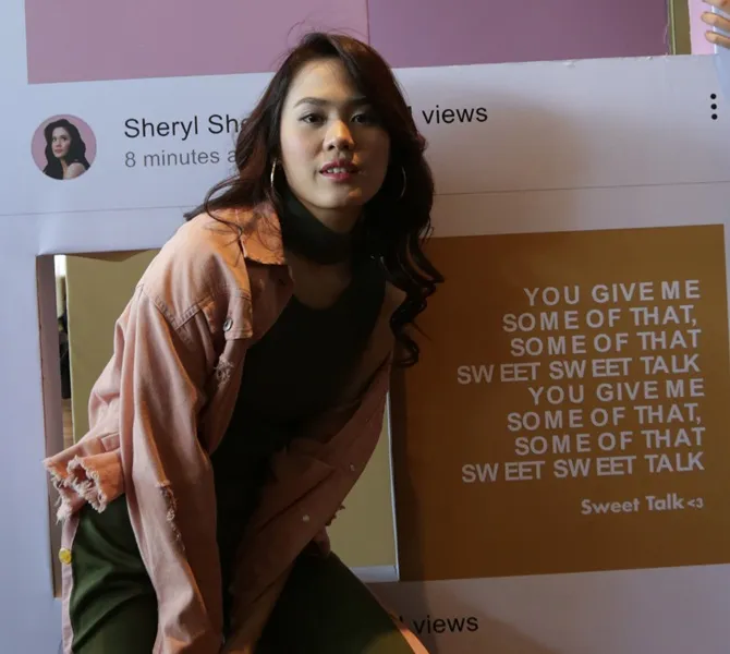 Sheryl mulai membiasakan diri dengan komentar orang. © KapanLagi.com/Budy Santoso