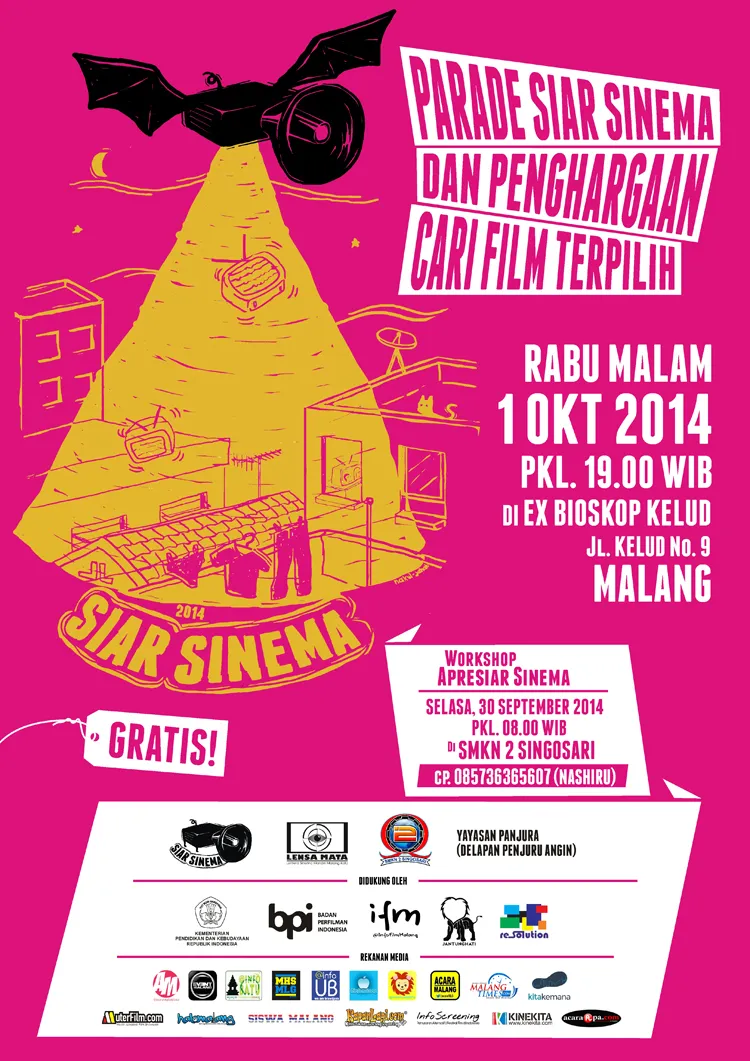Poster acara SIAR SINEMA 2014.