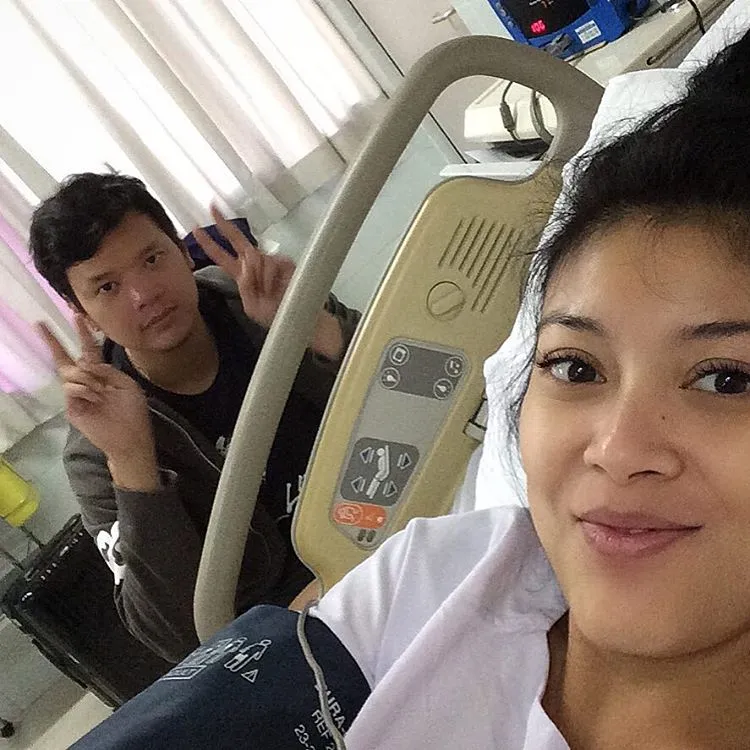 Sigi Wimala sebelum proses persalinan © Instagram/sigiwimala