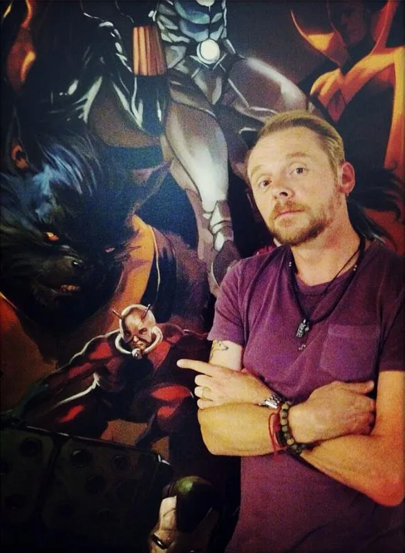 Foto yang membuat rumor Pegg terlibat ANT-MAN | Foto: @Simonpegg