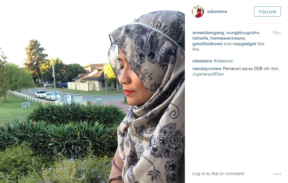 Sindy Dewiana Kini Tampil Berhijab © Instagram sdewiana
