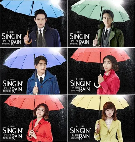Official poster musikal Singin' The rain oleh artis SM Entertainment @soompi.com