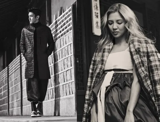 Choi Siwon - Hyoyeon Girls Generation untuk L'Uomo Vogue