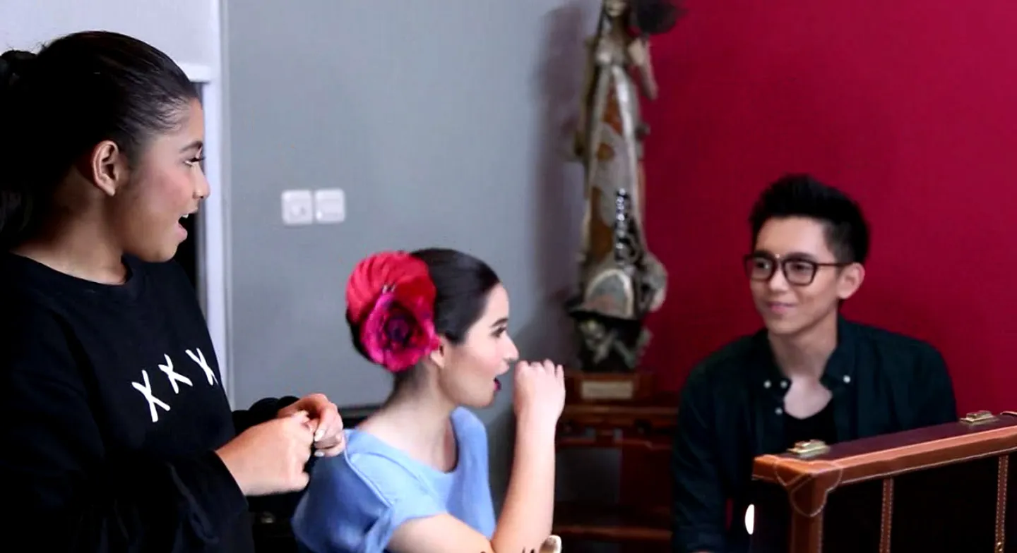 Meski masih muda, Stephanie, Nadine, dan Brandon tetap mampu tampil seperti orang tuanya © KapanLagi.com