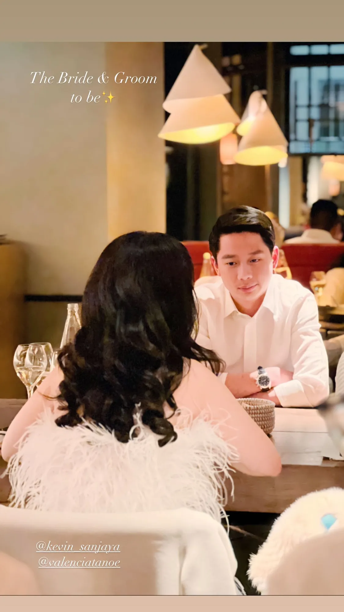 Potret Makan Malam Mewah Valencia Tanoesoedibjo dan Kevin Sanjaya