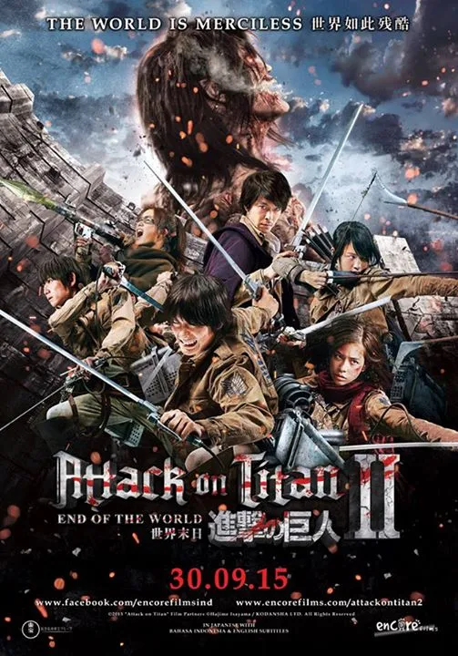 ATTACK ON TITAN : END OF THE WORLD akan tayang di Indonesia pada akhir bulan September. ©Encore Films Indonesia
