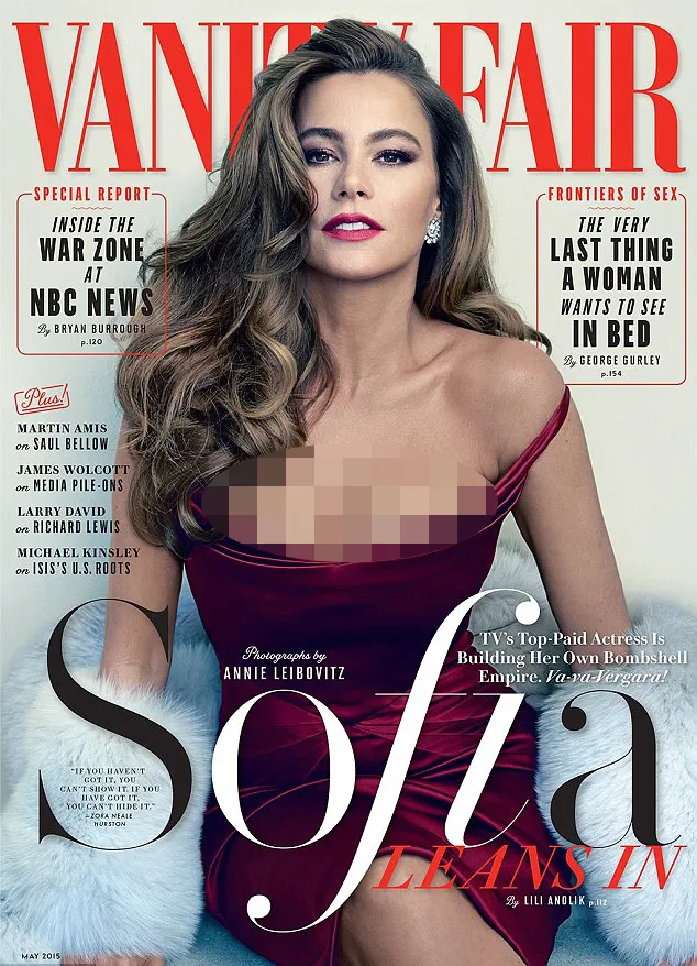 Sofia kecewa dengan ukuran payudaranya @ Vanity Fair