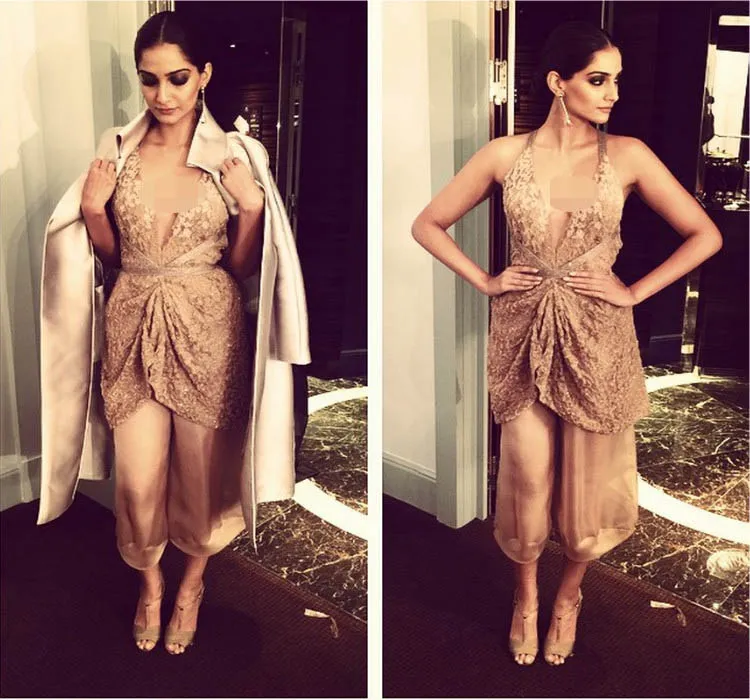 Sonam dengan gaun Armaninya, seksi nggak? @indianexpress