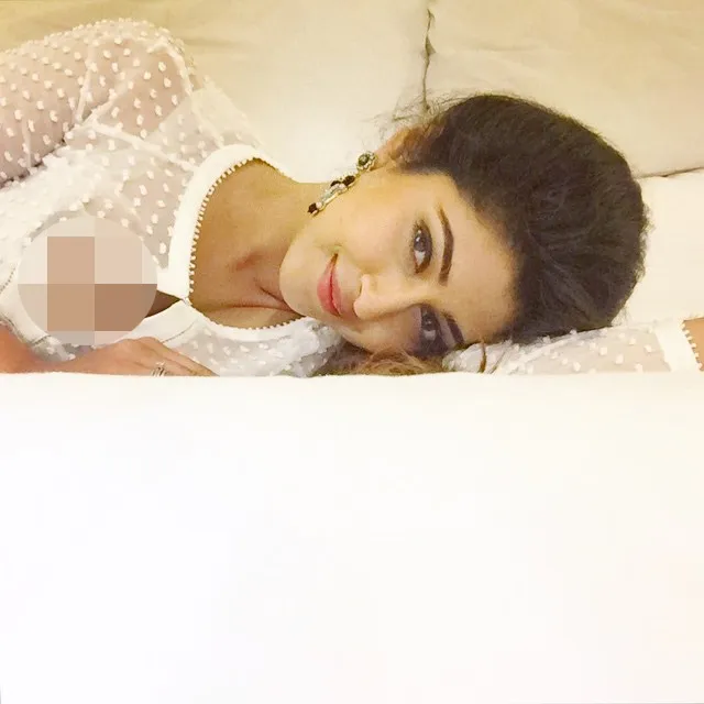 Sonarika nyaris alami nipslip. @instagram/bsonarika