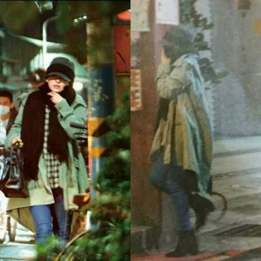 Song Hye Gyo terlihat berjalan di Taipe usa syuting film @soompi.com
