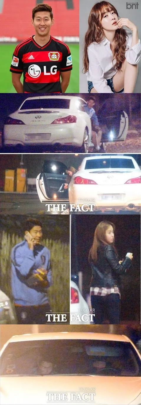 Song Heung Min dan Yoo So Young ketahuan kencan di mobil. © The Fact