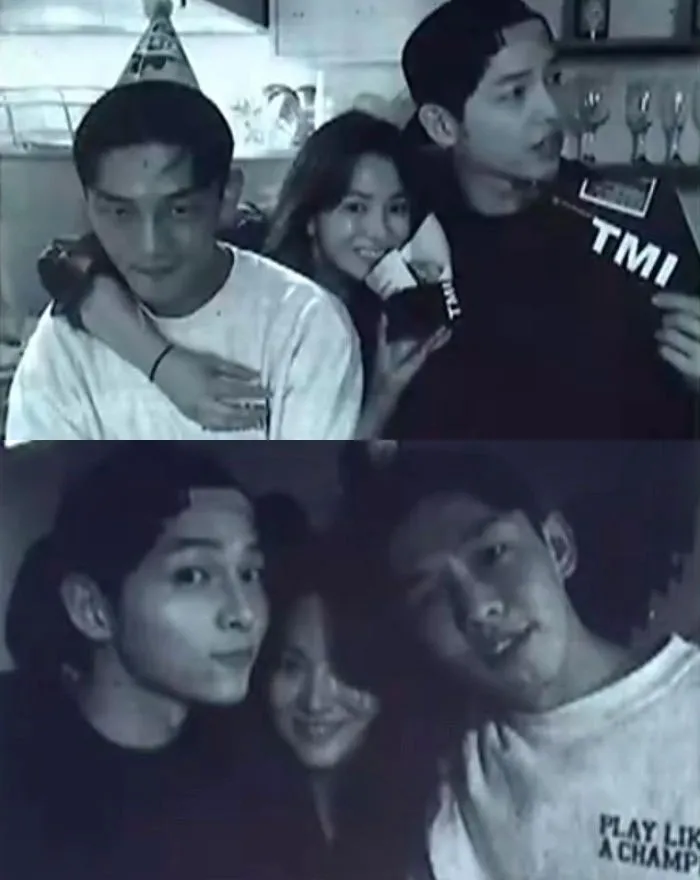 Foto Bareng Yoo Ah In, Song Hye Gyo, dan Song Joong Ki. ©soompi.com