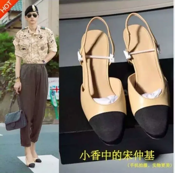 Foto Song Joong Ki yang diedit untuk iklan high heels. ©dispatch.co.kr