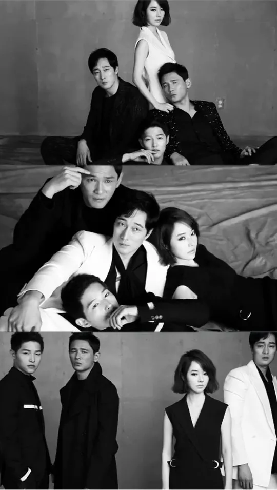 Song Joong Ki dkk saat pemotretan Harper Bazaar © instagram.com/harpersbazaarkorea