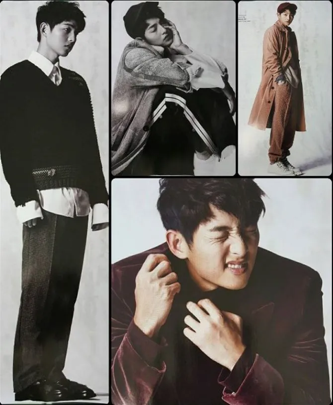 Song Joong Ki ungkap cintanya pada Song Hye Kyo dalam wawancara majalah. © Marie Claire Korea