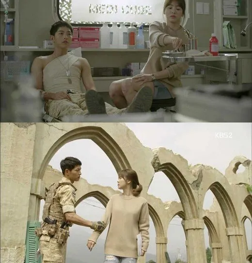 Rating Descendants Of The Sun yang semakin mendekati ke angka 30%. ©Hancinema.net