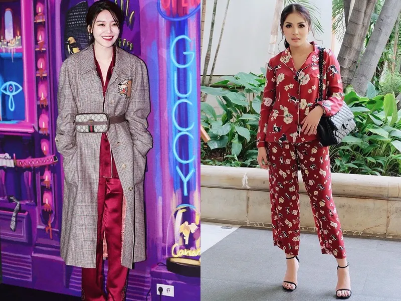 Karena pakai piyama, Sooyoung ramai dibahas sama seperti Nindy. Credit: via instagram.com