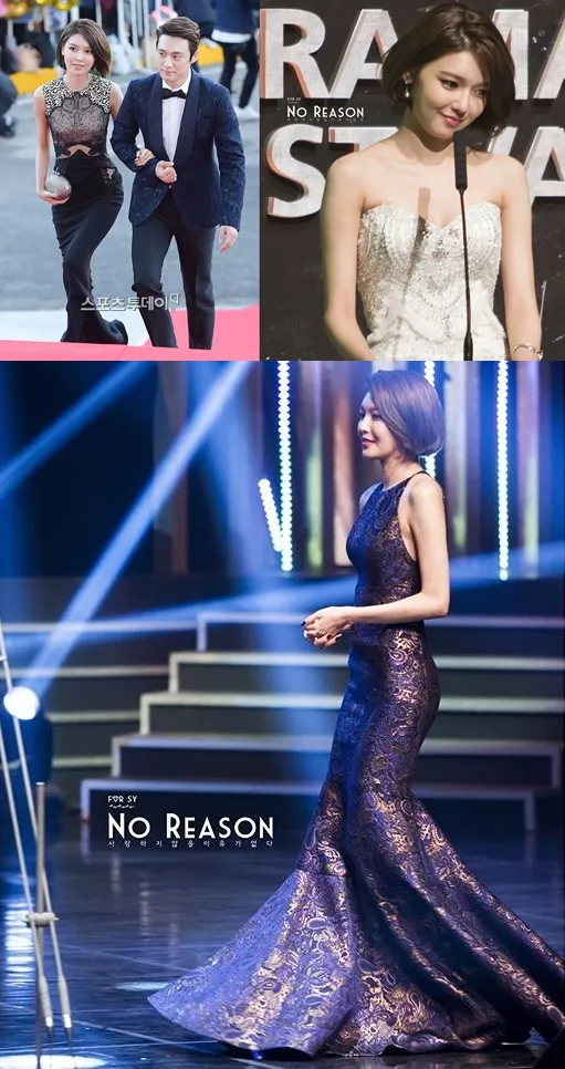 Sooyoung SNSD tampil dalam 3 set dress berbeda kemarin malam (9/10). © istimewa