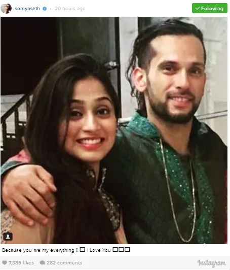 Inikah pacar baru Soumya Seth? ©instagram/somyaseth