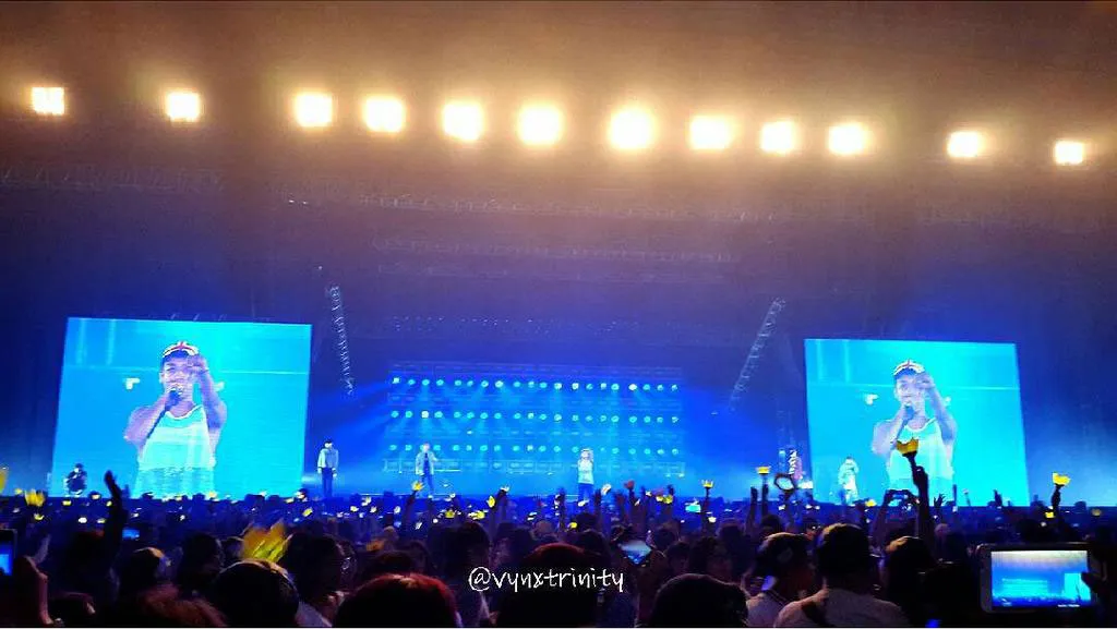 Suasana riuh check sound konser Big Bang yang digelar di Jakarta hari ini, Sabtu (1/8. ©Twitter/@TOP_oftheTOP