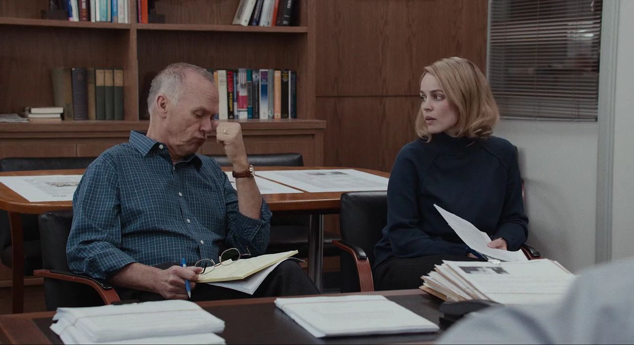 Michael Keaton - Rachel McAdams © Open Road Films