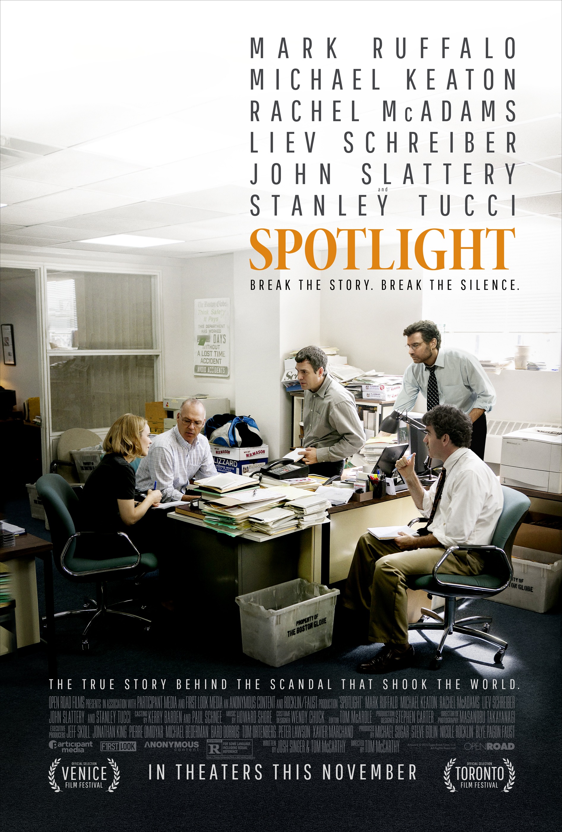 Poster perdana SPOTLIGHT/©Open Road Films